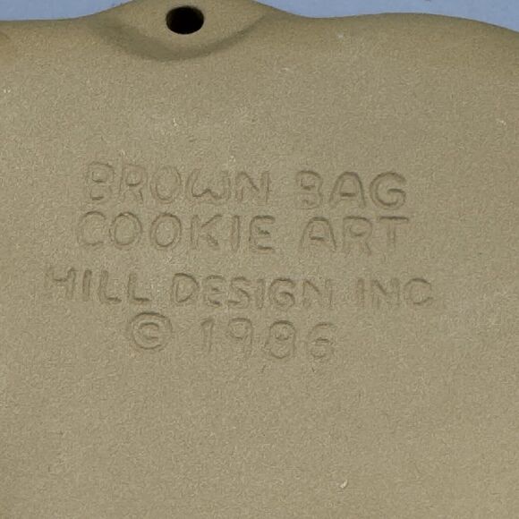 Vtg Brown Bag Cookie Art Mold Pig Cookie Press 1986 Hill Design Farmcore Kitschy - Picture 3 of 3